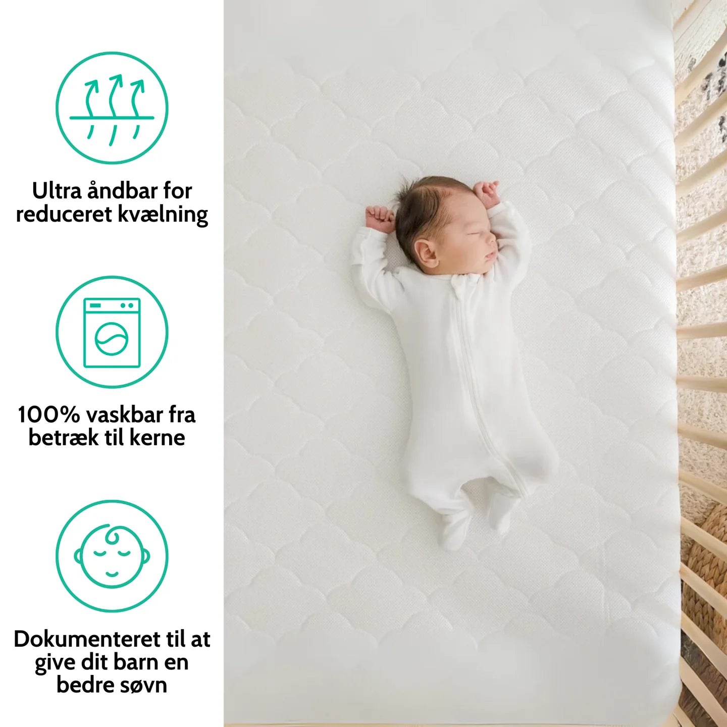 Ademend BabyBumb™ matras voor optimale slaap - 1# Beste in test